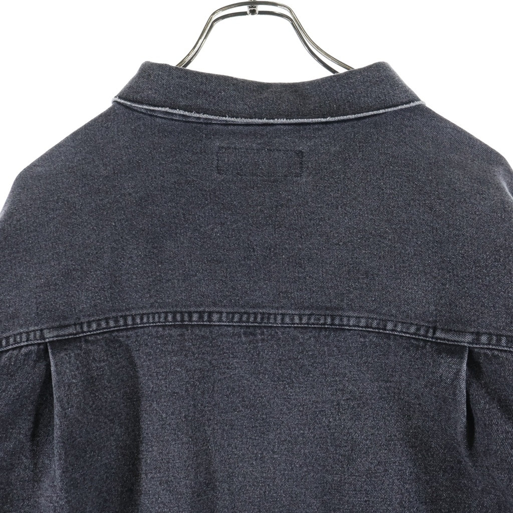 DISCOVERED(ディスカバード) 25SS CRochet Denim Blouson クロシェット デニムジャケット ブルゾン ブラック DC-SS25-BL-03