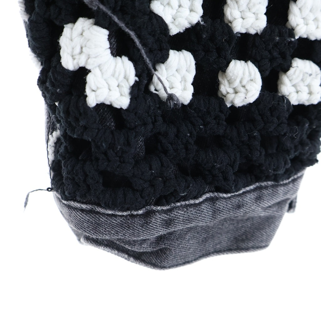 DISCOVERED(ディスカバード) 25SS CRochet Denim Blouson クロシェット デニムジャケット ブルゾン ブラック DC-SS25-BL-03