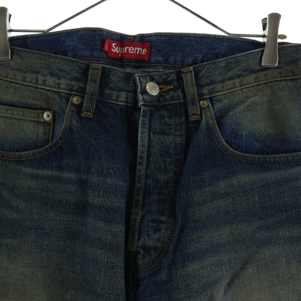 SUPREME(シュプリーム) 25SS Distressed Loose Fit Selvedge Jean ルーズフィット セルビッジジーンズ デニムパンツ インディゴ
