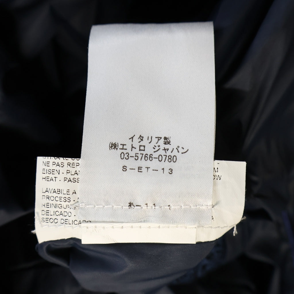ETRO(エトロ) Nylon Jacket マルチポケット ジップアップ ナイロンジャケット ネイビー 161-1S432-1190