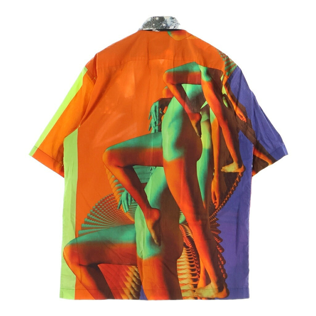 DRIES VAN NOTEN(ドリスヴァンノッテン) Graphic Open Collar Shirt グラフィック オープンカラー 半袖シャツ マルチ