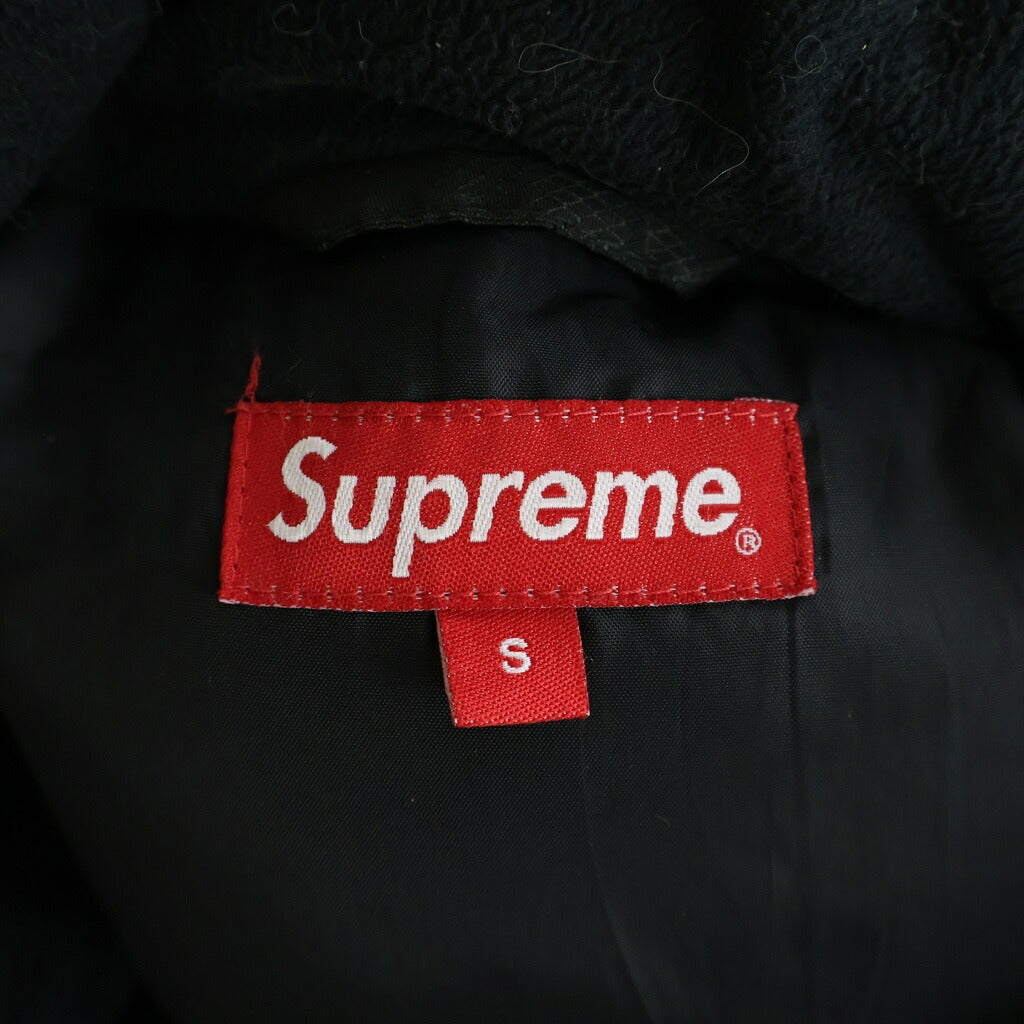 SUPREME(シュプリーム) 17AW Reflective Sleeve Logo Puffy Jacket リフレクティブスリーブロゴパフィ ジップアップ ナイロンダウンジャケットジャケット ブラック