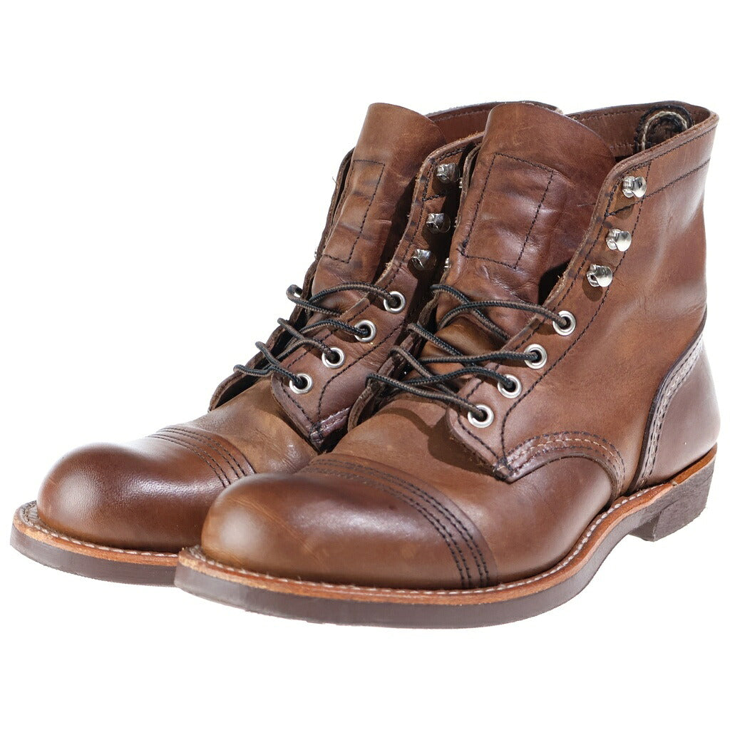 RED WING(レッド ウイング) Iron Ranger アイアンレンジャー レザー ハイカットブーツ ブラウン US6.5/24.5cm 8111