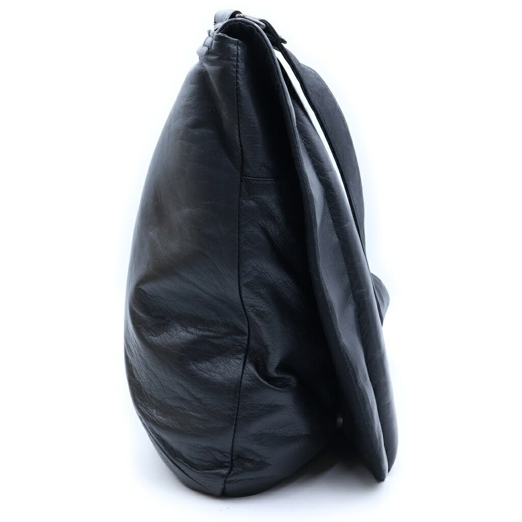 Yohji Yamamoto POUR HOMME(ヨウジヤマモト プールオム) 25AW GARMENT LEATHER PADDED SHOULDER BAG ガーメント レザー パテッド ショルダーバッグ ブラック HL-I05-773