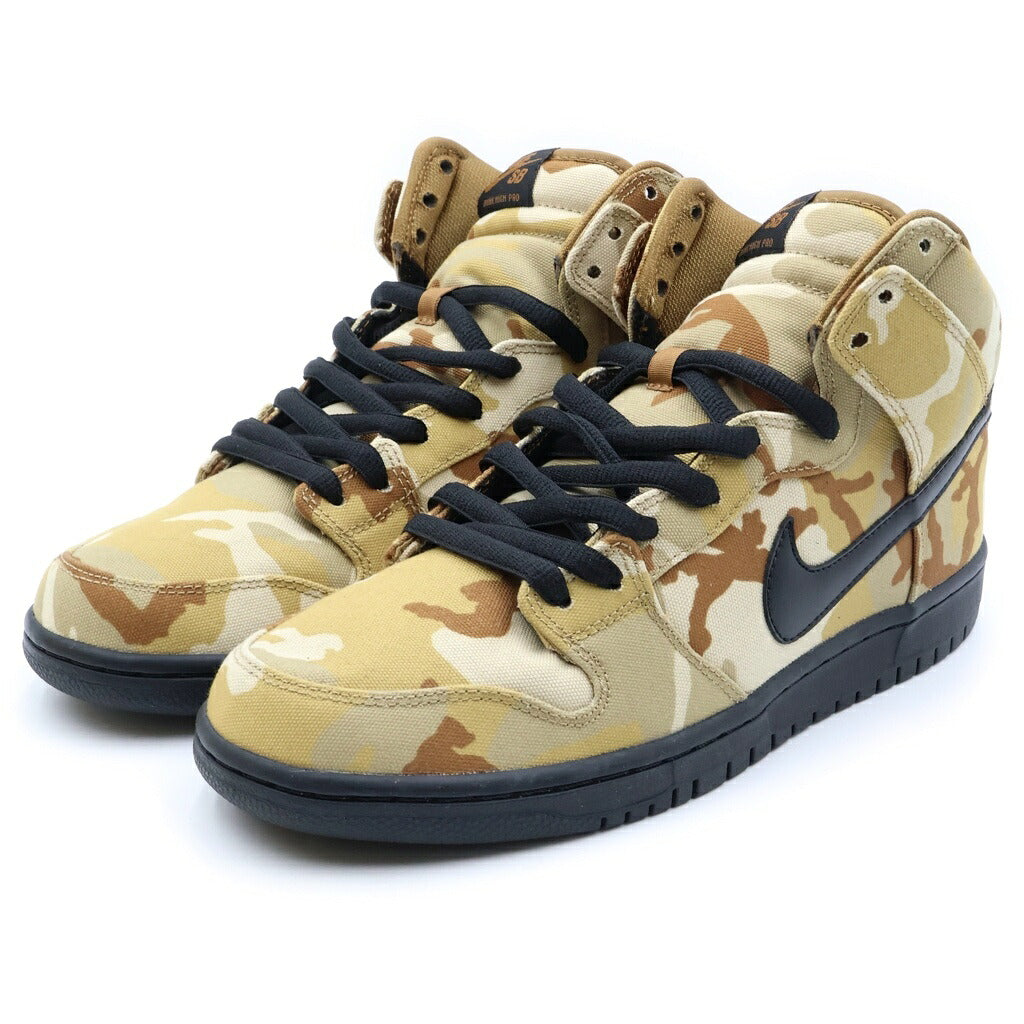 NIKE SB(ナイキエスビー) DUNK HIGH PRO PARACHUTE カモ柄 ダンク プロ パラシュート ハイカットスニーカー ブラウン/ブラック US9.5/27.5cm BQ6826-200