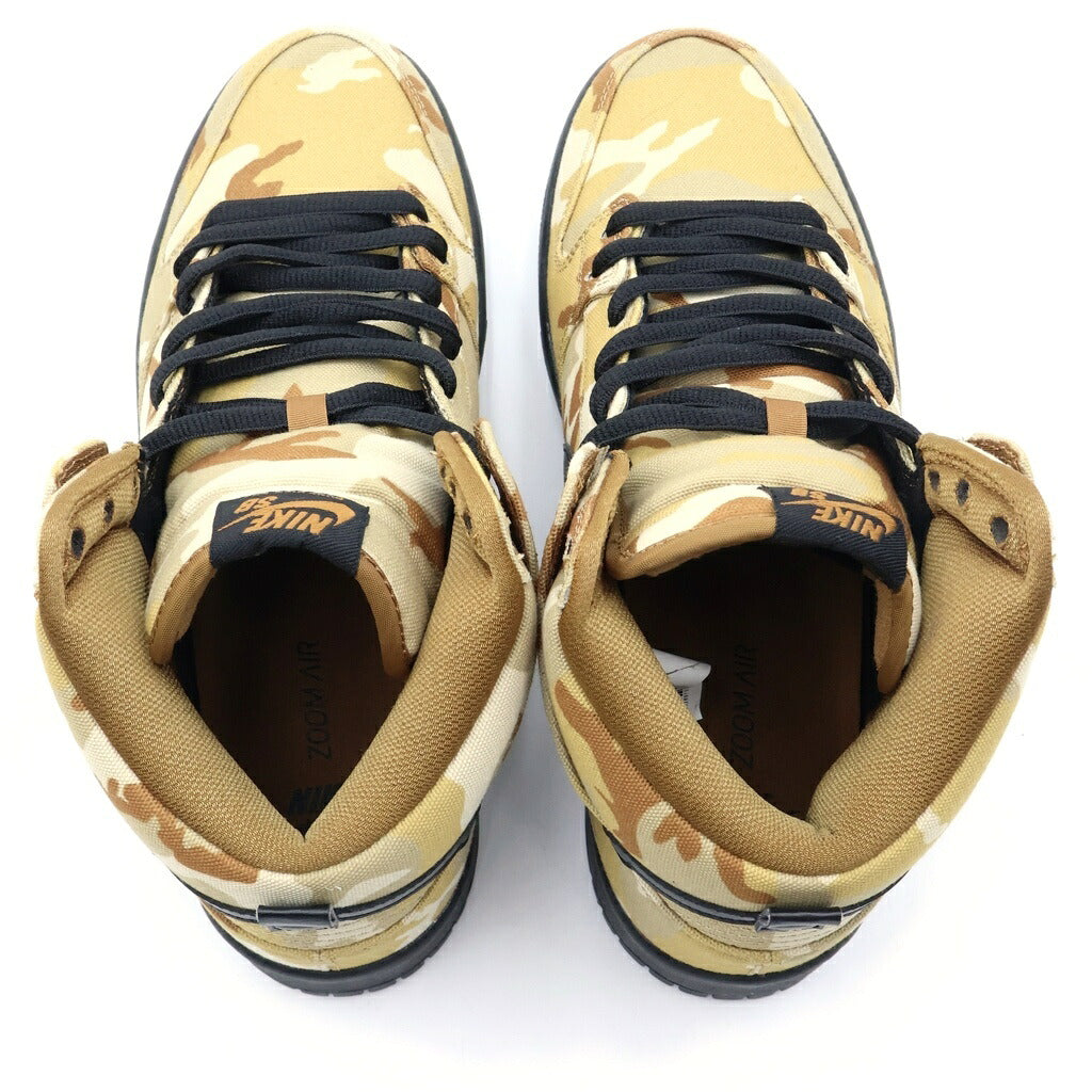 NIKE SB(ナイキエスビー) DUNK HIGH PRO PARACHUTE カモ柄 ダンク プロ パラシュート ハイカットスニーカー ブラウン/ブラック US9.5/27.5cm BQ6826-200