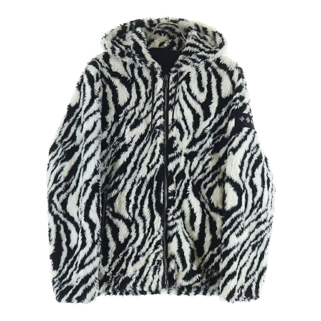TATRAS(タトラス) 22AW Zip Up Boa blouson ゼブラ柄 ジップアップ ボアブルゾン ジャケット ホワイト/ブラック MTAT22A48664-L