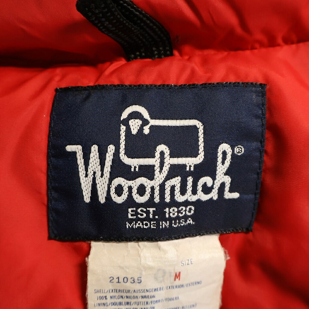 WOOLRICH(ウールリッチ) 80S VINTAGE DOWN BEST USA製 ヴィンテージ ロゴボタン ダウンベスト レッド 21035