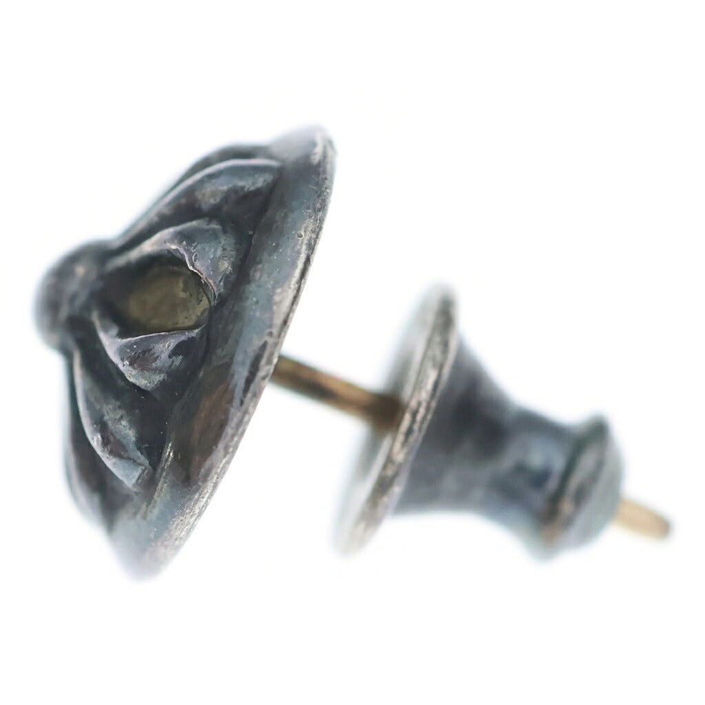 CHROME HEARTS(クロムハーツ) STUD CRSBLL クロスボールスタッドピアス シルバー BCA110