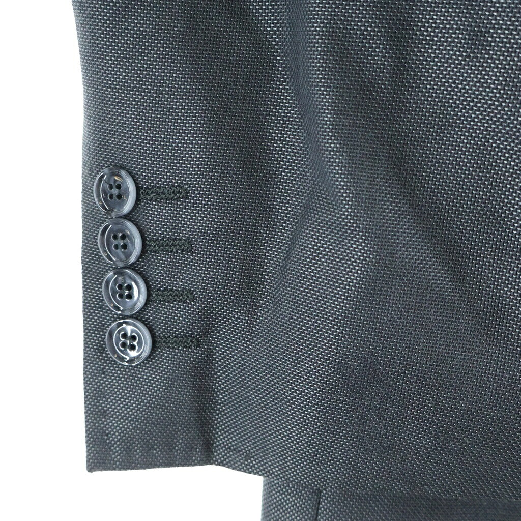 DOLCE & GABBANA(ドルチェアンドガッバーナ) Set Up Suit シルク混 シングルテーラードジャケット スラックスパンツ セットアップ スーツ ブラック G1X0ET