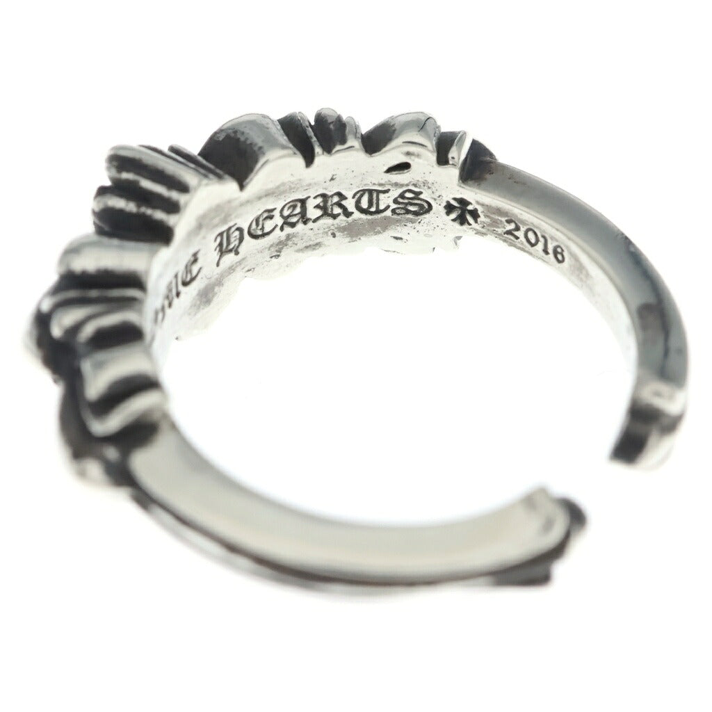 CHROME HEARTS(クロムハーツ) BABY CLSC ベイビークラシックダブルフローラル リング シルバー