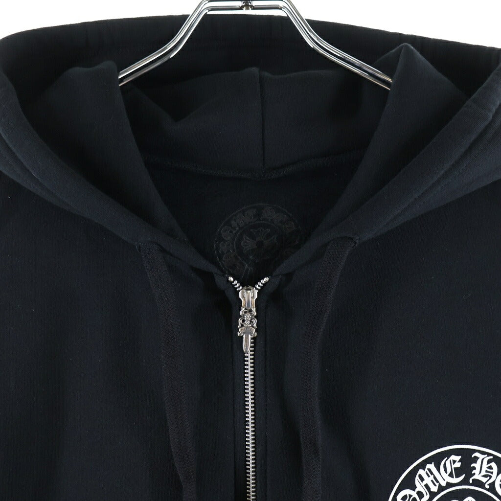 CHROME HEARTS(クロムハーツ) SWTSHRT HD ZIP 東京限定 バックホースシュープリント ジップアップパーカー ブラック