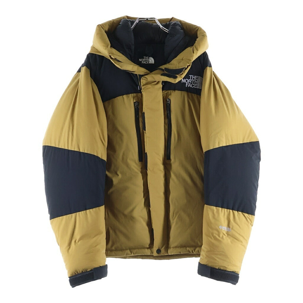THE NORTH FACE(ザノースフェイス) BALTRO LIGHT JACKET バルトロライト フーデッド ダウンジャケット フロントロゴ刺繍 ベージュ ND91950