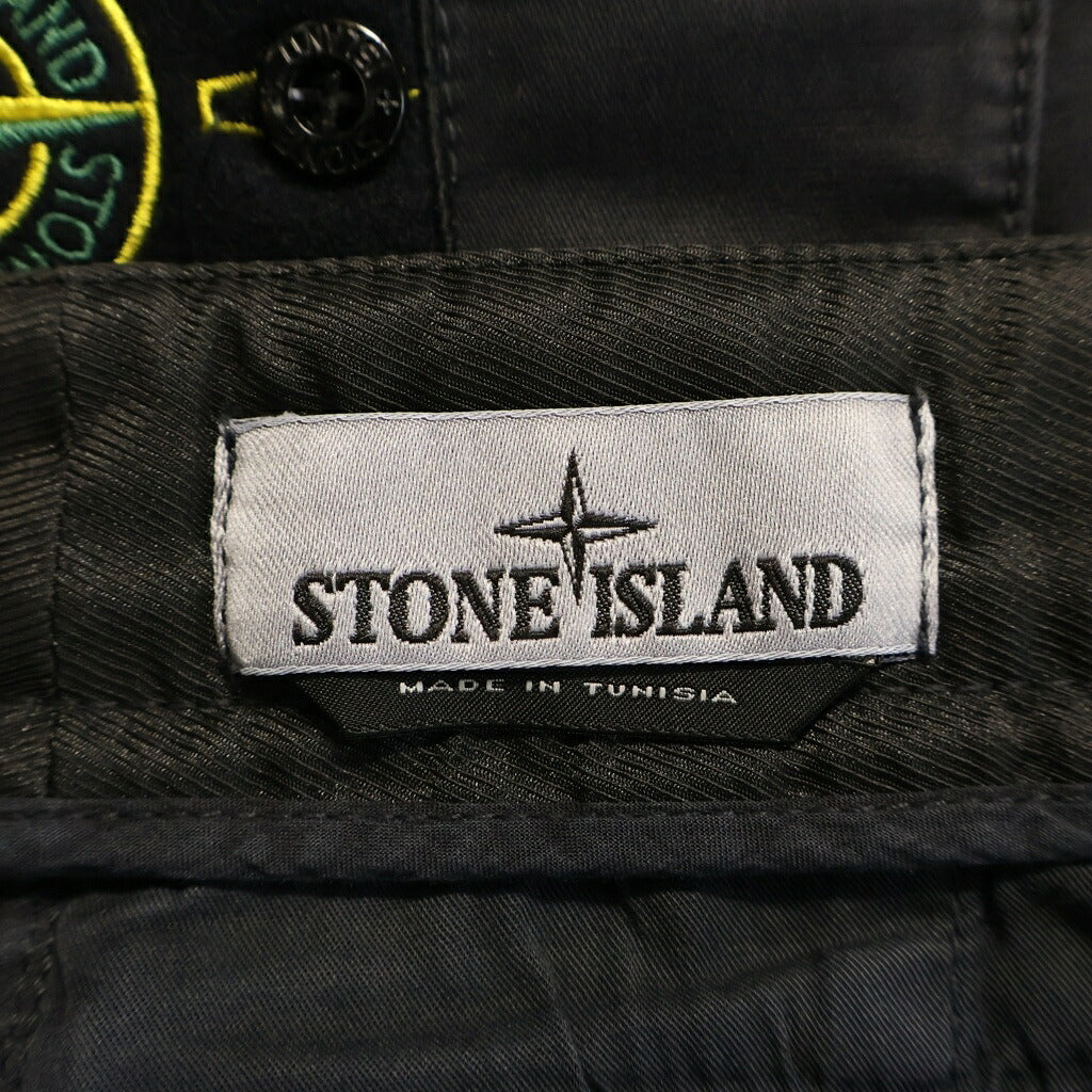 STONE ISLAND(ストーンアイランド) 24SS PANTALONE REGULAR TAPERED レギュラー テーパード パンツ ブラック 801530404