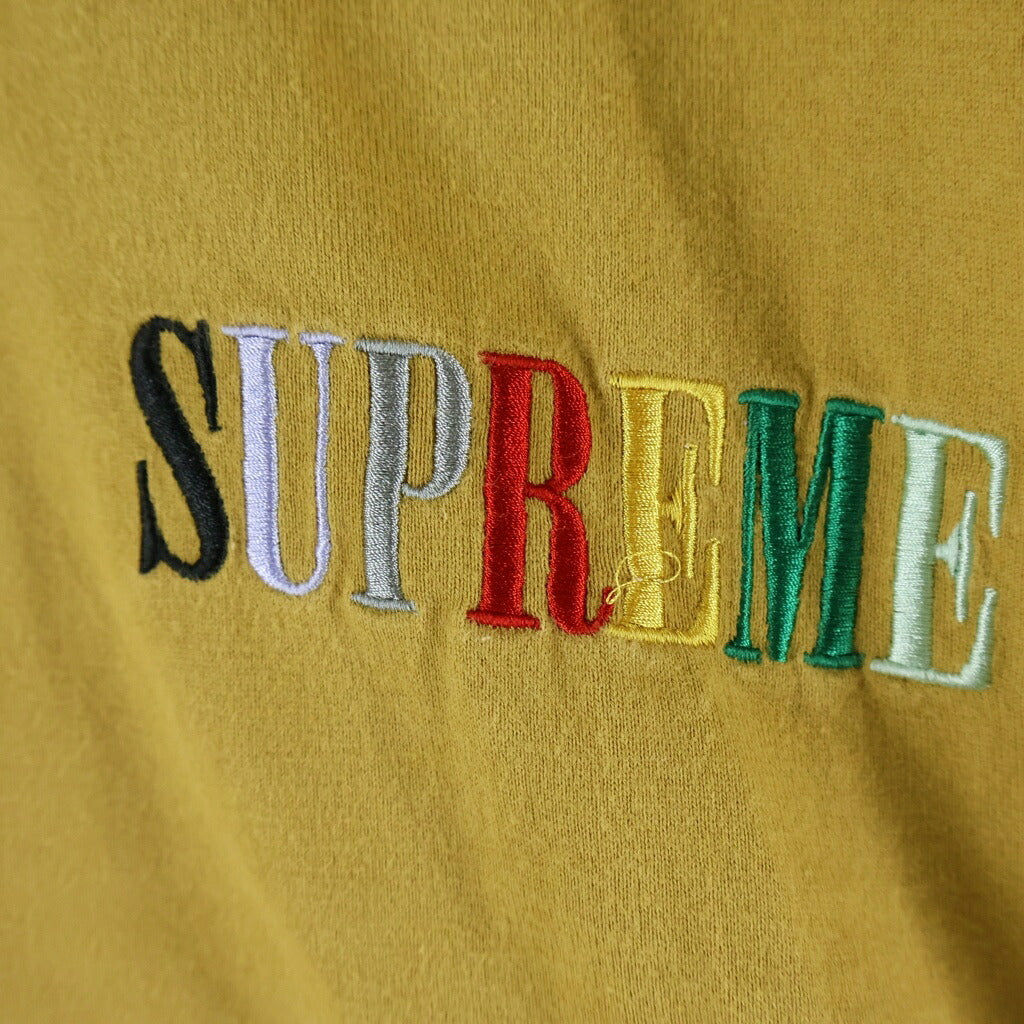 SUPREME(シュプリーム) 21AW Multicolor Logo Long-Sleeve Top マルチカラーロゴ クルーネック 長袖Tシャツ カットソー マスタード