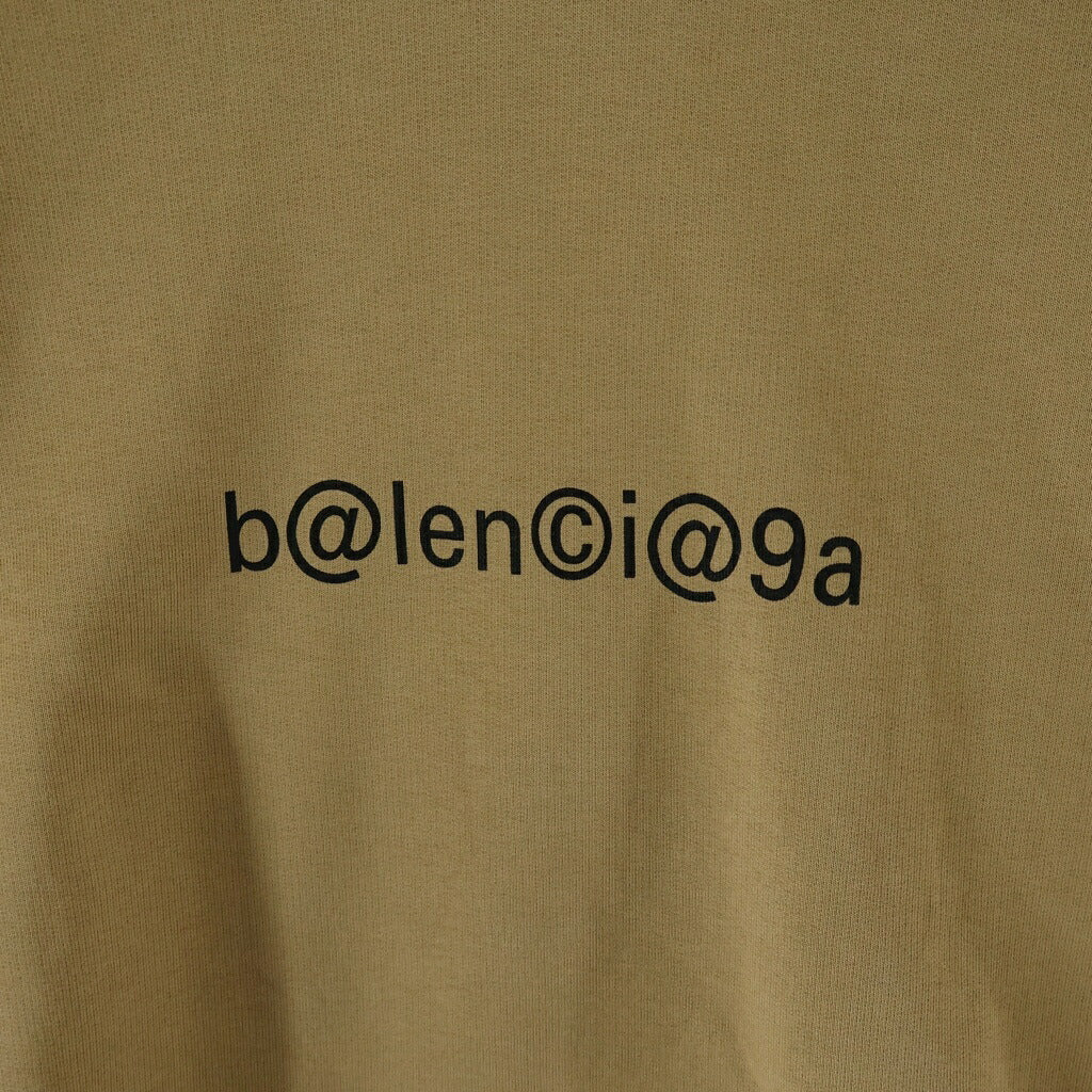BALENCIAGA(バレンシアガ) シンボリックロゴ フーディー プルオーバー スウェットパーカー ブラウン 570811 TIV51