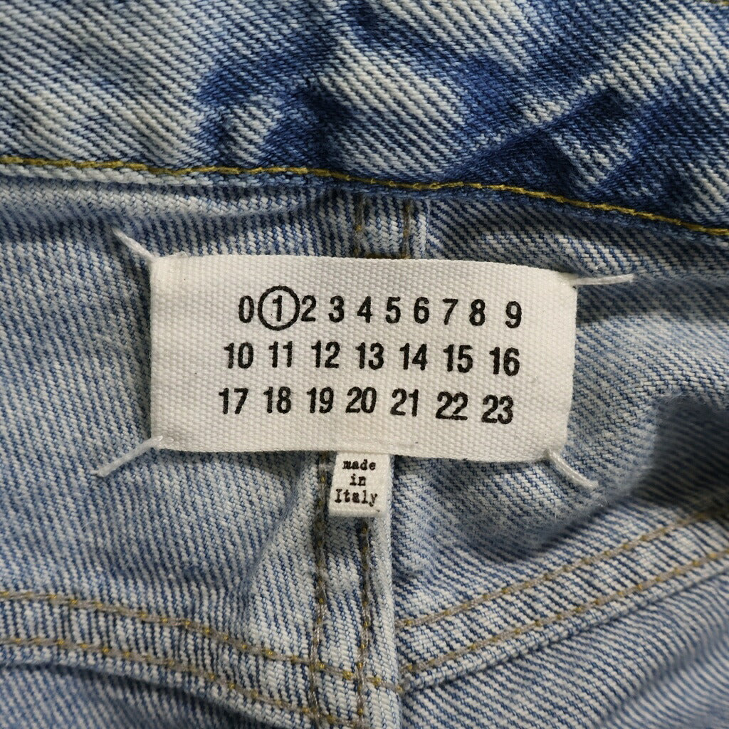 Maison Margiela(メゾンマルジェラ) CONTRAST POCKETS STRAIGHT JEANS ジップフライ コントラスト ポケット ストレートデニムパンツ ブルー S51LA0052 S30513
