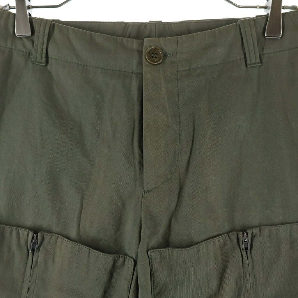 HELMUT LANG(ヘルムートラング) 99AW Archive ASTRONAUT BONDAGE STRAP PANTS アーカイブ アストロノート ジップデザイン ボンテージパンツ カーキ