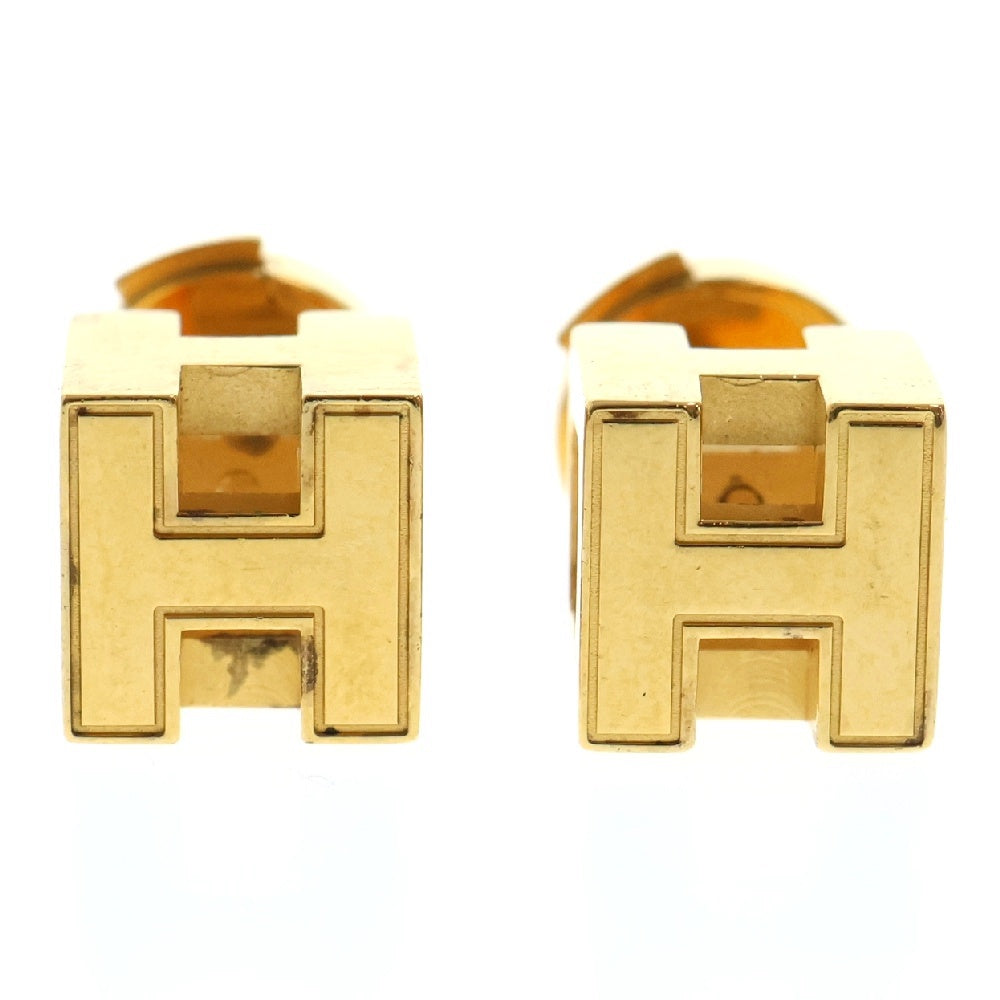 HERMES(エルメス) Hキューブ カージュドアッシュ ピアス ゴールド GP アクセサリー