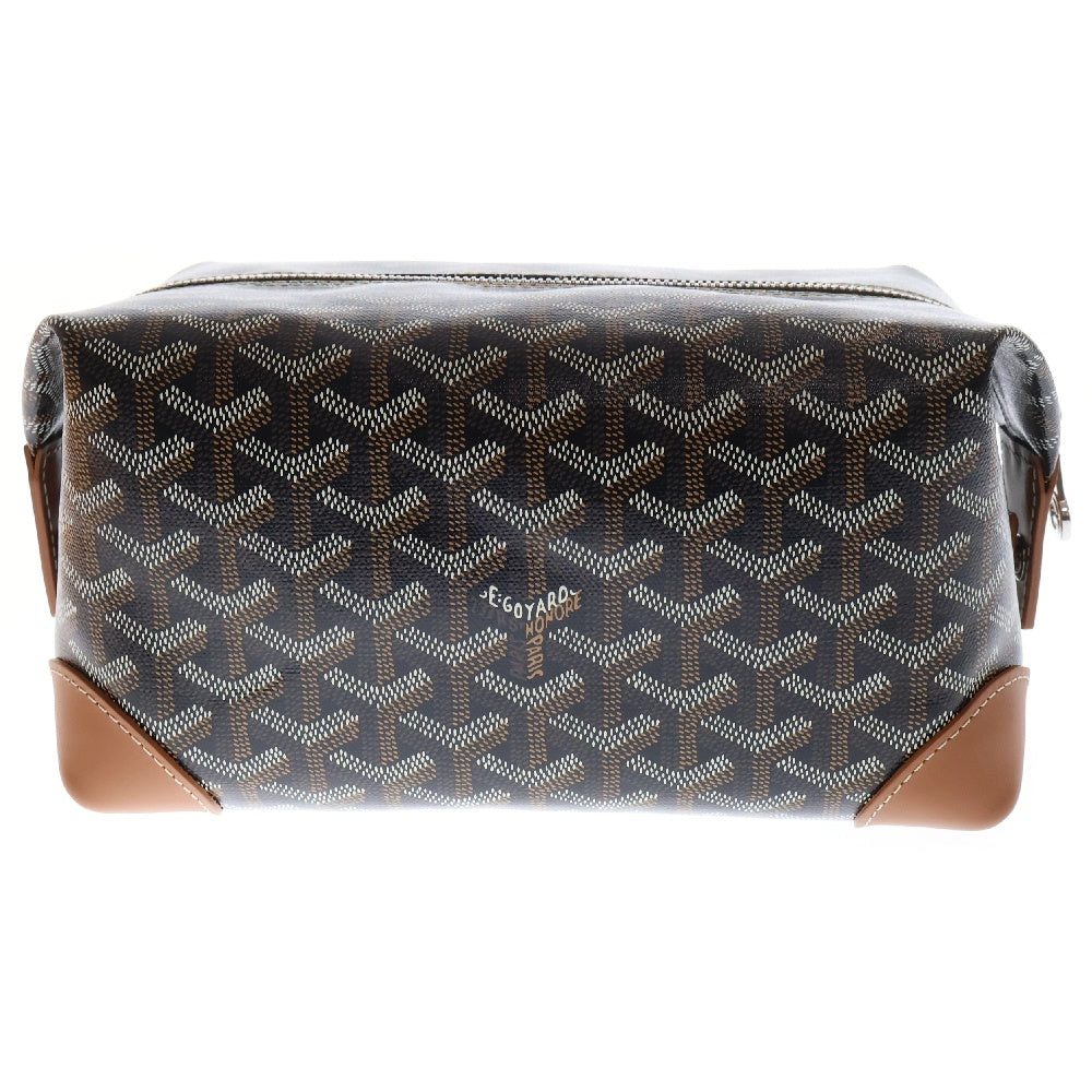GOYARD(ゴヤール) ボーイング25 クラッチバッグ ブラック×ブラウン PVC ポーチ 収納