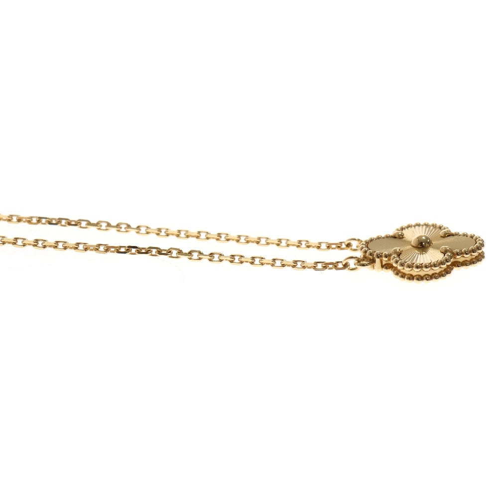 Van Cleef & Arpels(ヴァンクリーフアンドアーペル) ヴィンテージアルハンブラ ギョーシェ ギョシェ ネックレス Au750YG イエローゴールド VCARP4KL00 ジュエリー アクセサリー