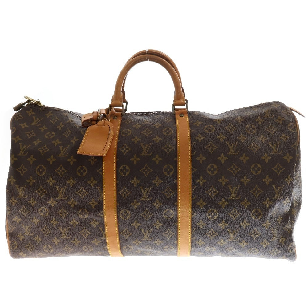 LOUIS VUITTON(ルイヴィトン) モノグラム キーポル55 M41424 PVC ブラウン ボストンバッグ ハンドバッグ