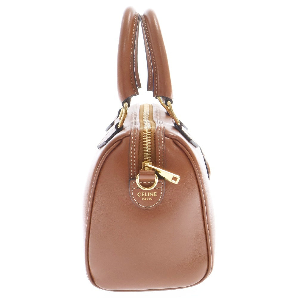 CELINE(セリーヌ) スモール ボストン/スムースカーフスキン ハンドバッグ ブラウン レディース 113773DU3.04LU