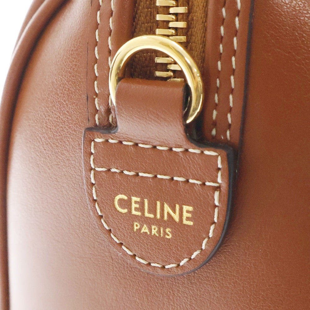 CELINE(セリーヌ) スモール ボストン/スムースカーフスキン ハンドバッグ ブラウン レディース 113773DU3.04LU