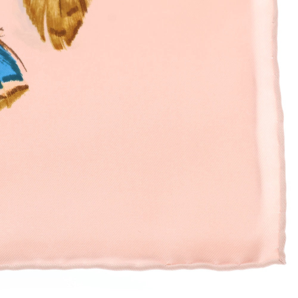 HERMES(エルメス) カレ90 COUVEE D'HERMES エルメスの雛たち ピンク シルク スカーフ