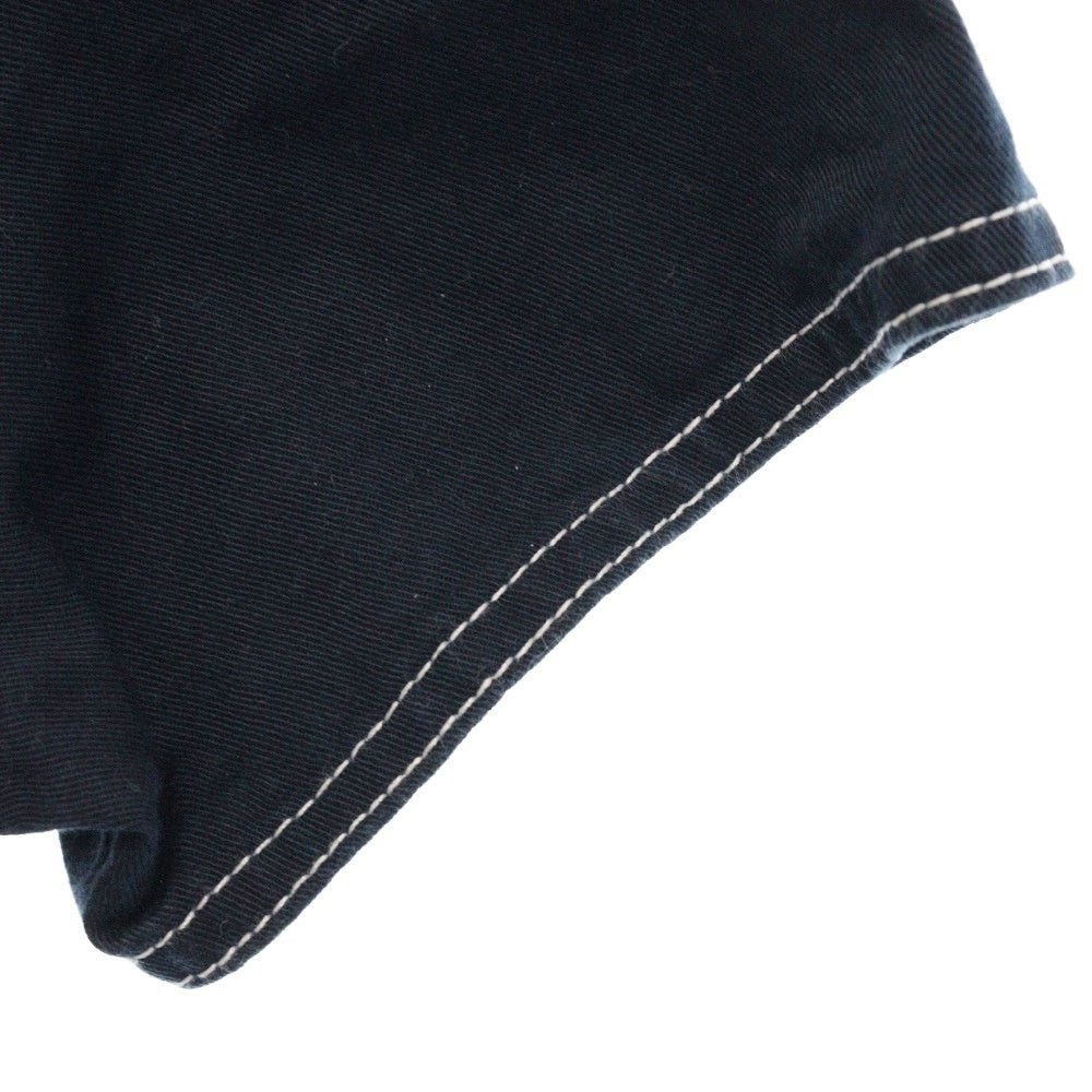 FENDI(フェンディ) FFボタン 半袖 デニムワンピース ネイビー レディース