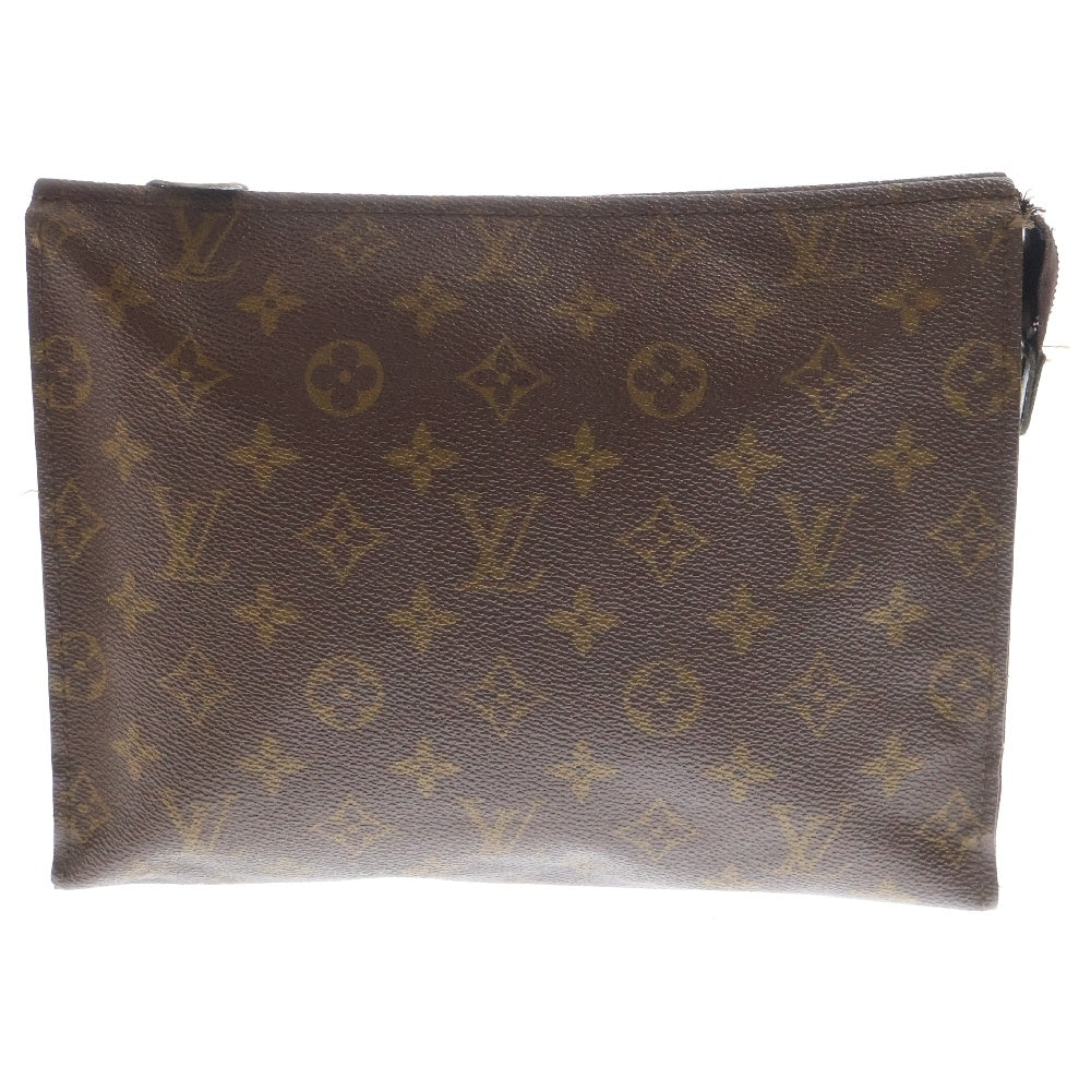 LOUIS VUITTON(ルイヴィトン) モノグラム ポッシュトワレット26 セカンドバッグ クラッチバッグ ブラウン PVC M47542 レザー×PVC