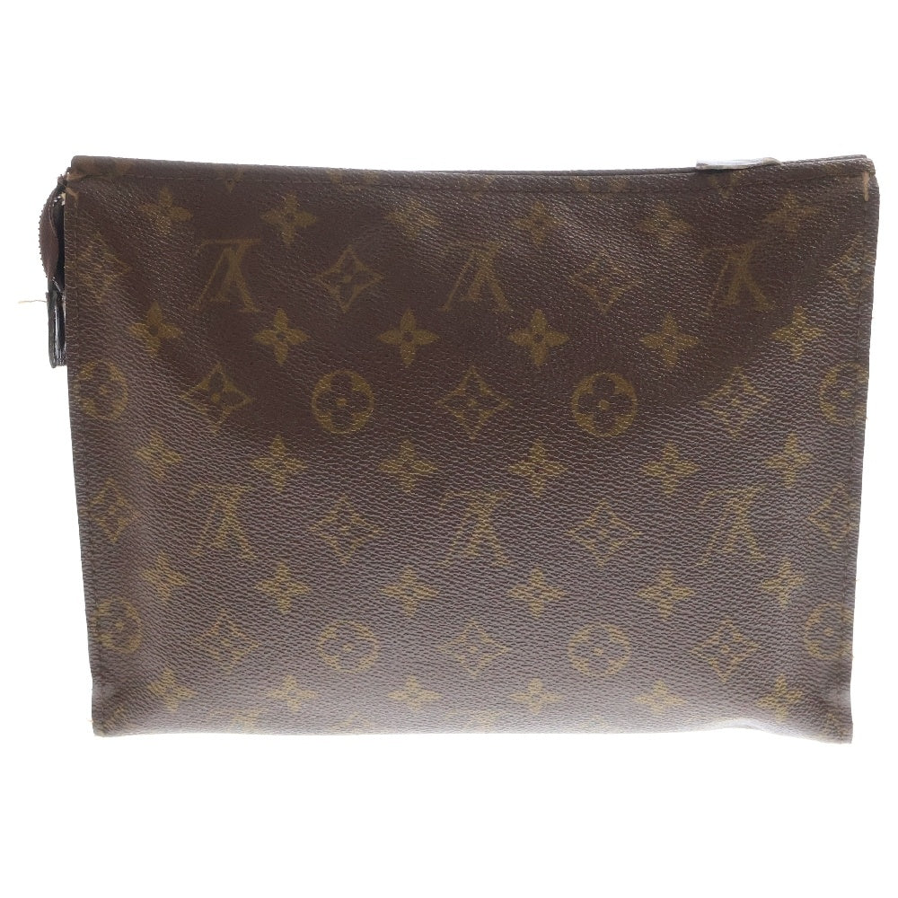 LOUIS VUITTON(ルイヴィトン) モノグラム ポッシュトワレット26 セカンドバッグ クラッチバッグ ブラウン PVC M47542 レザー×PVC