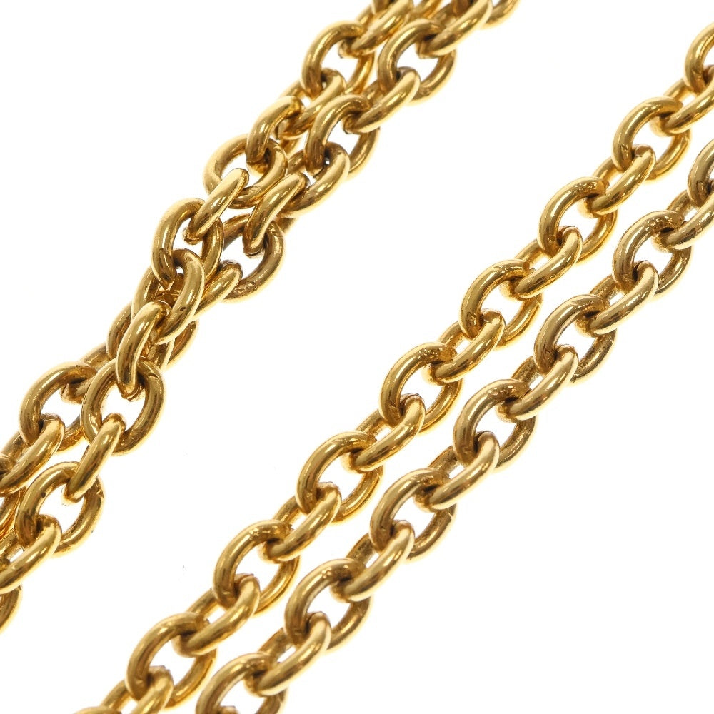 CHANEL(シャネル) ロゴ ルーペペンダント チェーンネックレス ゴールド GP アクセサリー