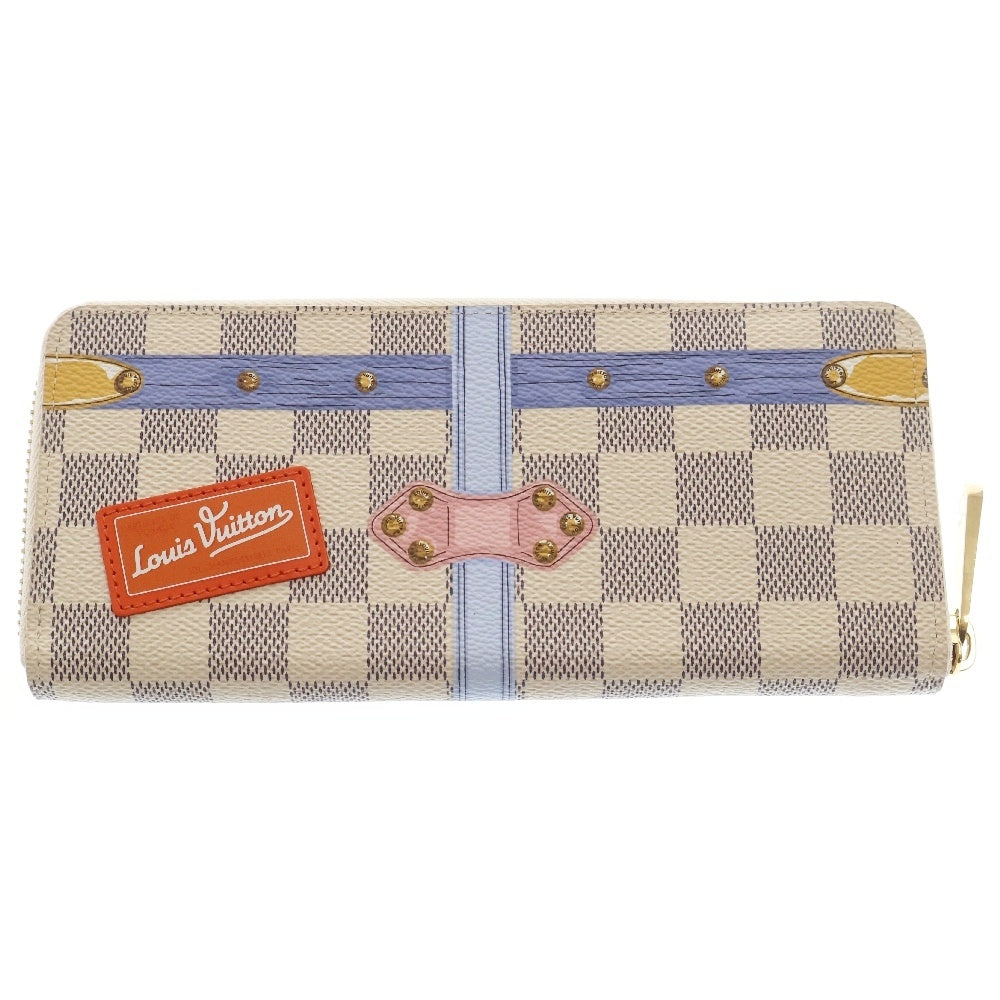 LOUIS VUITTON(ルイヴィトン) ダミエ・アズール サマートランク ポルトフォイユ・クレマンス ジッピーウォレット PVC ホワイト N60109 長財布 ウォレット