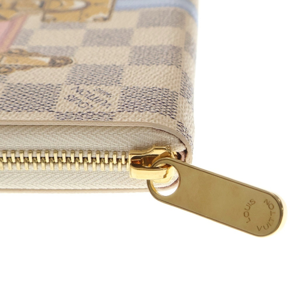LOUIS VUITTON(ルイヴィトン) ダミエ・アズール サマートランク ポルトフォイユ・クレマンス ジッピーウォレット PVC ホワイト N60109 長財布 ウォレット