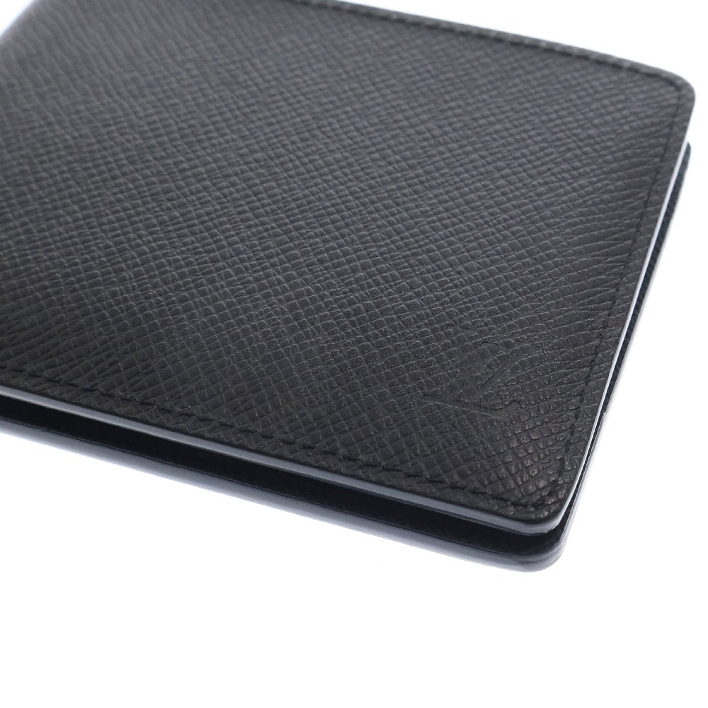 LOUIS VUITTON(ルイヴィトン) タイガ ポルトフォイユミュルティプル 二つ折り財布 ブラック レザー RFID M30531