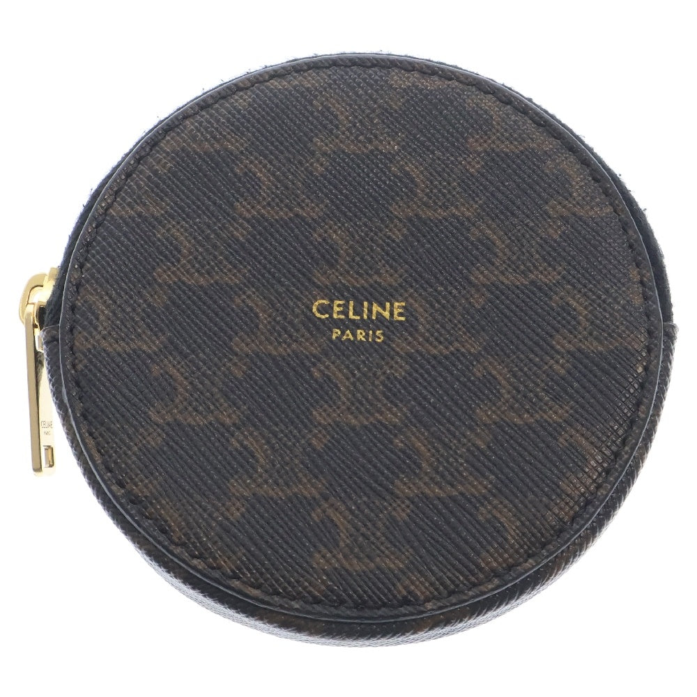 CELINE(セリーヌ) トリオンフ ジッピー コインパース コインケース 小銭入れ ブラウン PVC