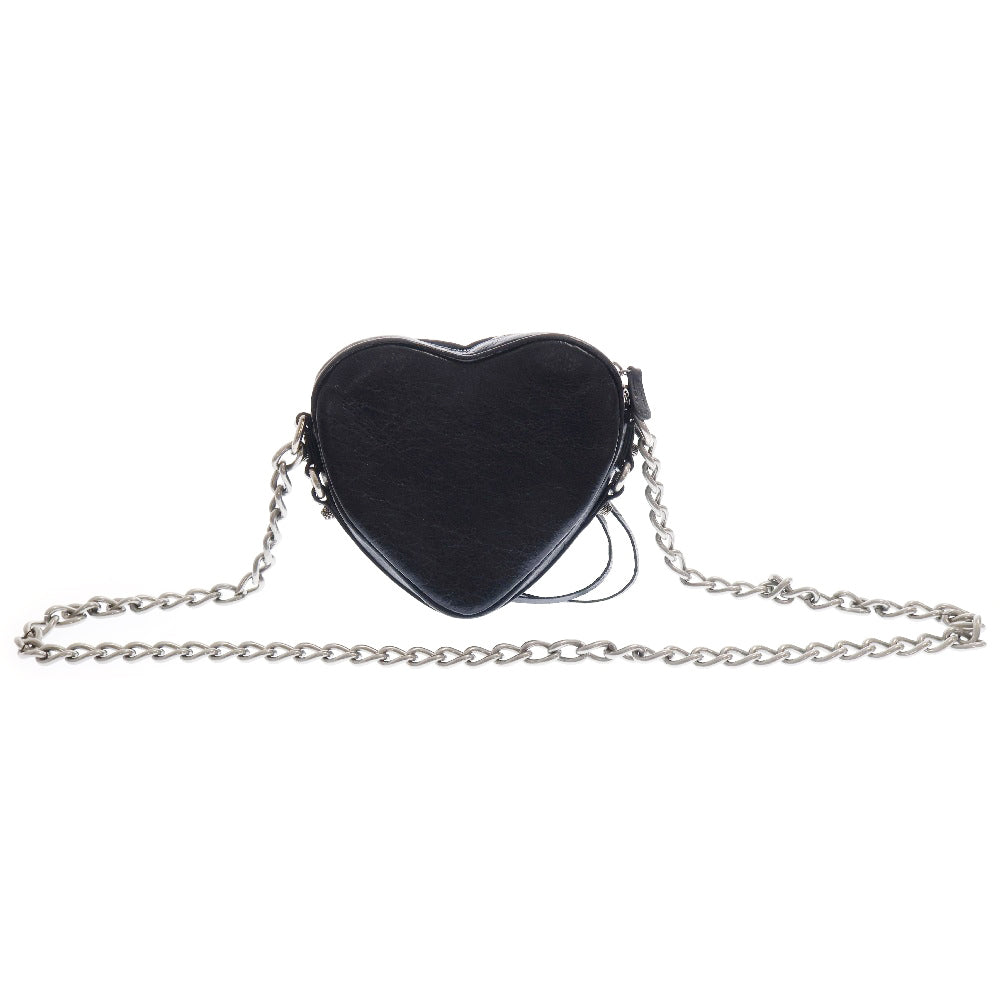 BALENCIAGA(バレンシアガ) Le Cagole Heart ルカゴール ハート レザー ミニショルダーバッグ ブラック 722781