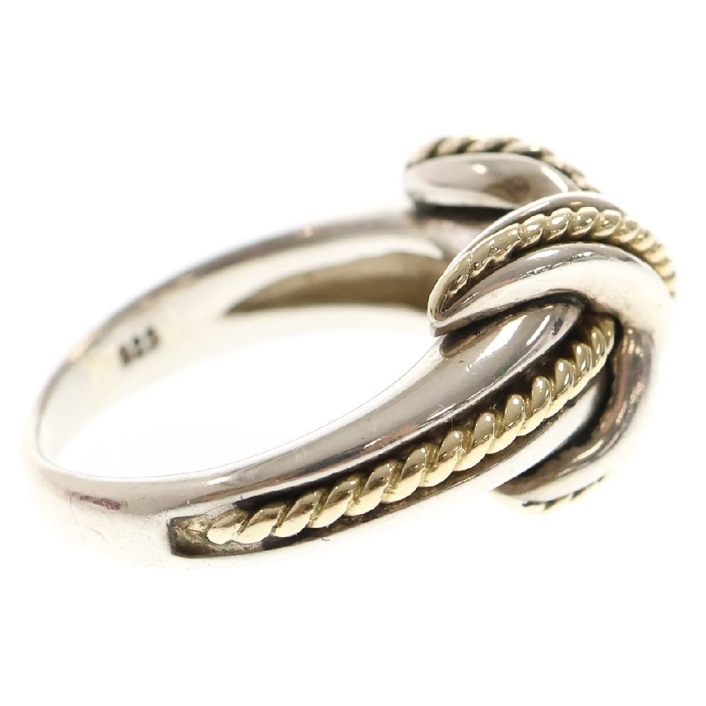 TIFFANY&Co(ティファニー) シグネチャー クロス リング SV925×K18 シルバー×イエローゴールド 指輪 アクセサリー