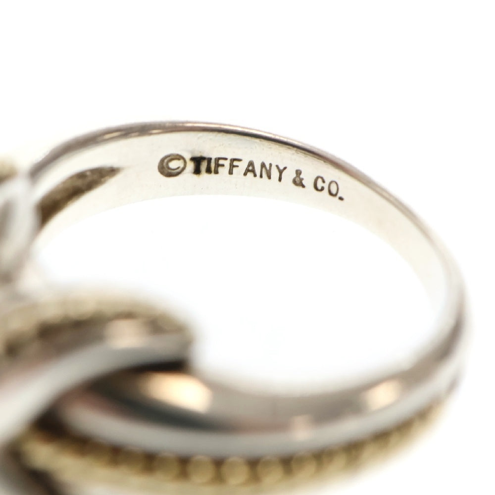 TIFFANY&Co(ティファニー) シグネチャー クロス リング SV925×K18 シルバー×イエローゴールド 指輪 アクセサリー