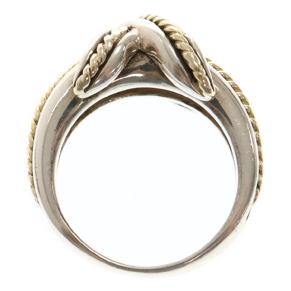 TIFFANY&Co(ティファニー) シグネチャー クロス リング SV925×K18 シルバー×イエローゴールド 指輪 アクセサリー