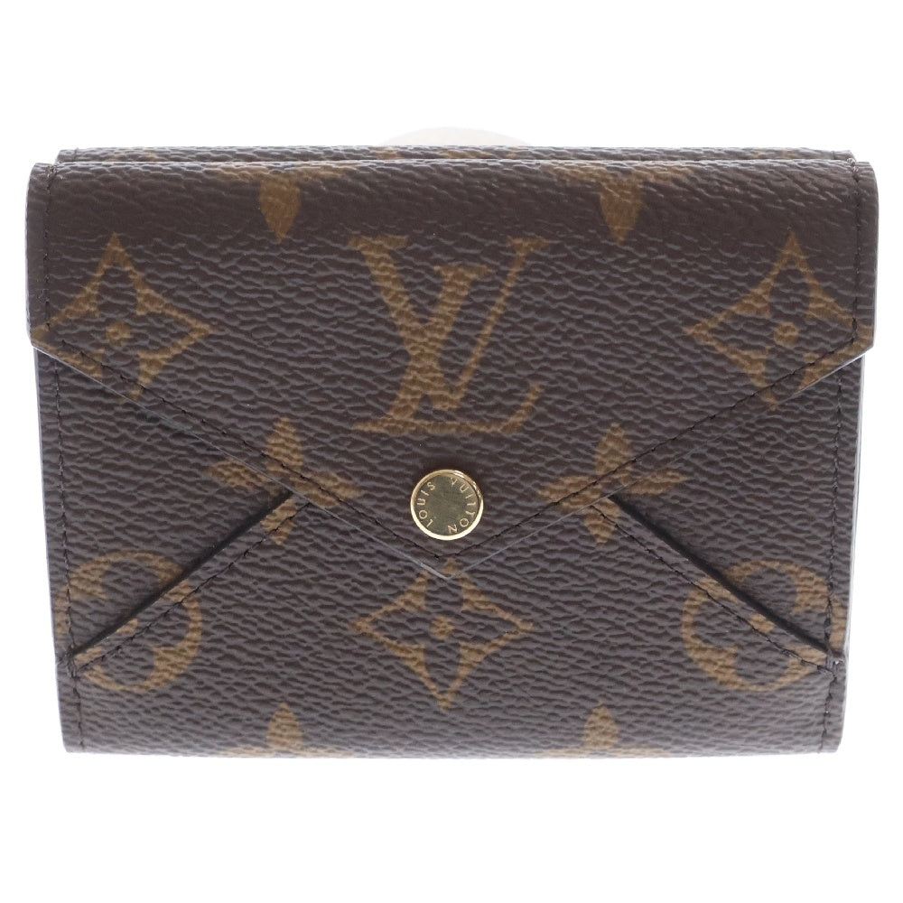 LOUIS VUITTON(ルイヴィトン) モノグラム ポルトフォイユ・セレスト コンパクトウォレット 三つ折り財布 ブラウン×ピンク PVCレザー RFID M81665