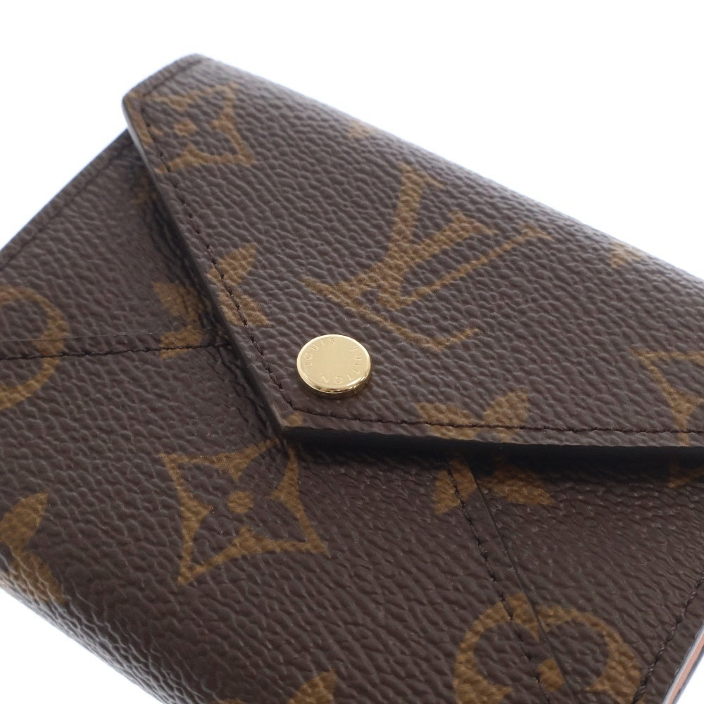 LOUIS VUITTON(ルイヴィトン) モノグラム ポルトフォイユ・セレスト コンパクトウォレット 三つ折り財布 ブラウン×ピンク PVCレザー RFID M81665