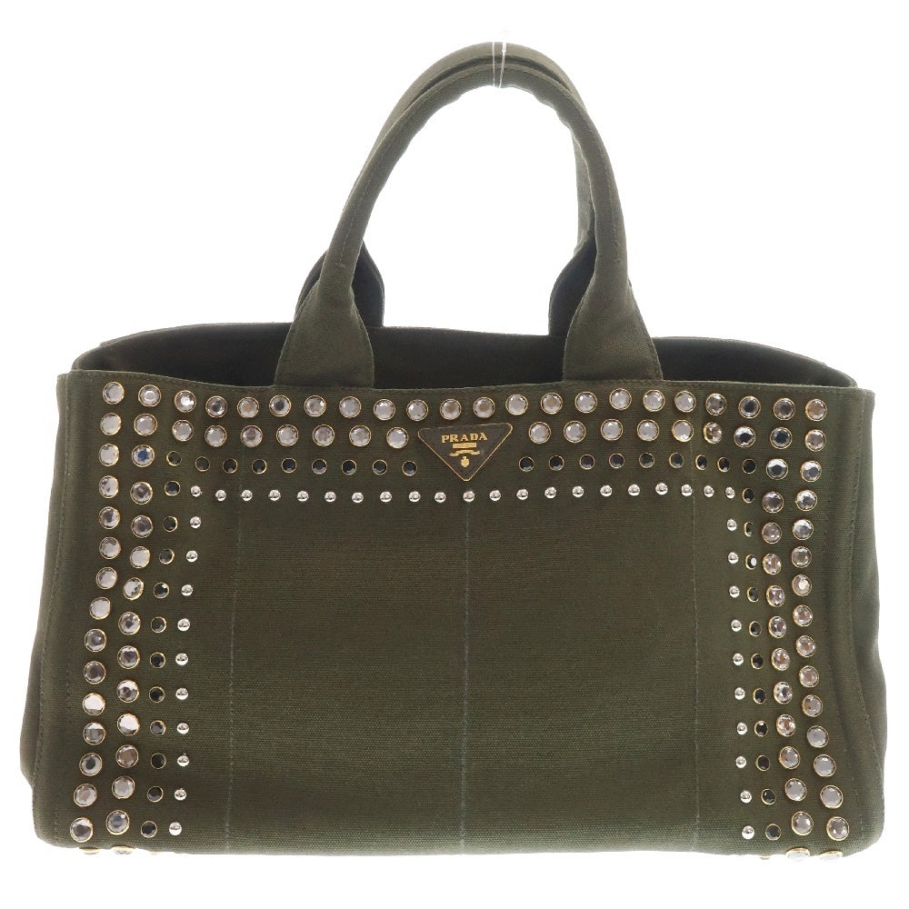 PRADA(プラダ) CANAPA GM カナパGM トートバッグ ハンドバッグ カーキ B1872O