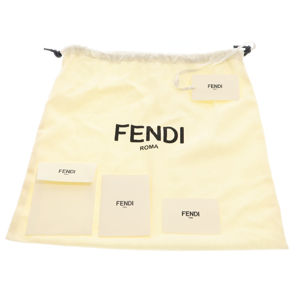 FENDI(フェンディ) FF ズッカ柄 レザーバッグパック リュック レッド 8BZ038