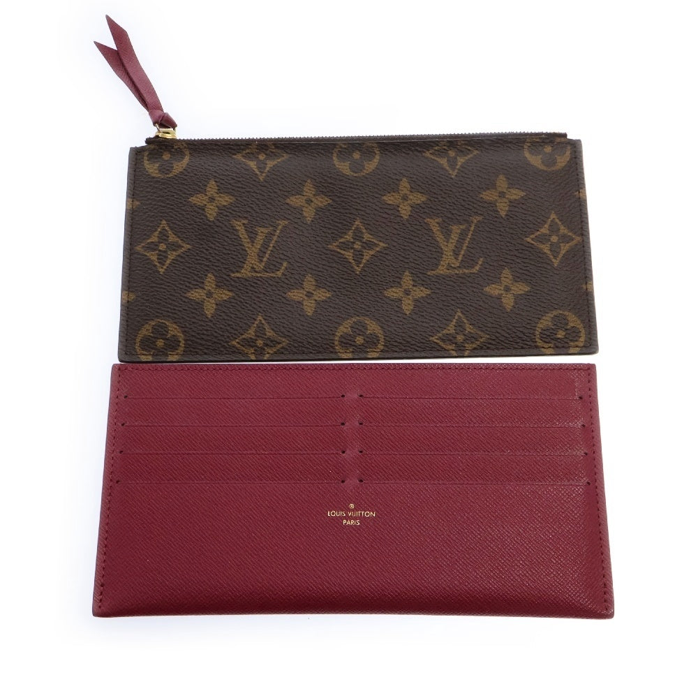 LOUIS VUITTON(ルイヴィトン) モノグラム ポシェットフェリシー ポーチ付 チェーンウォレット 長財布 ブラウン M81896