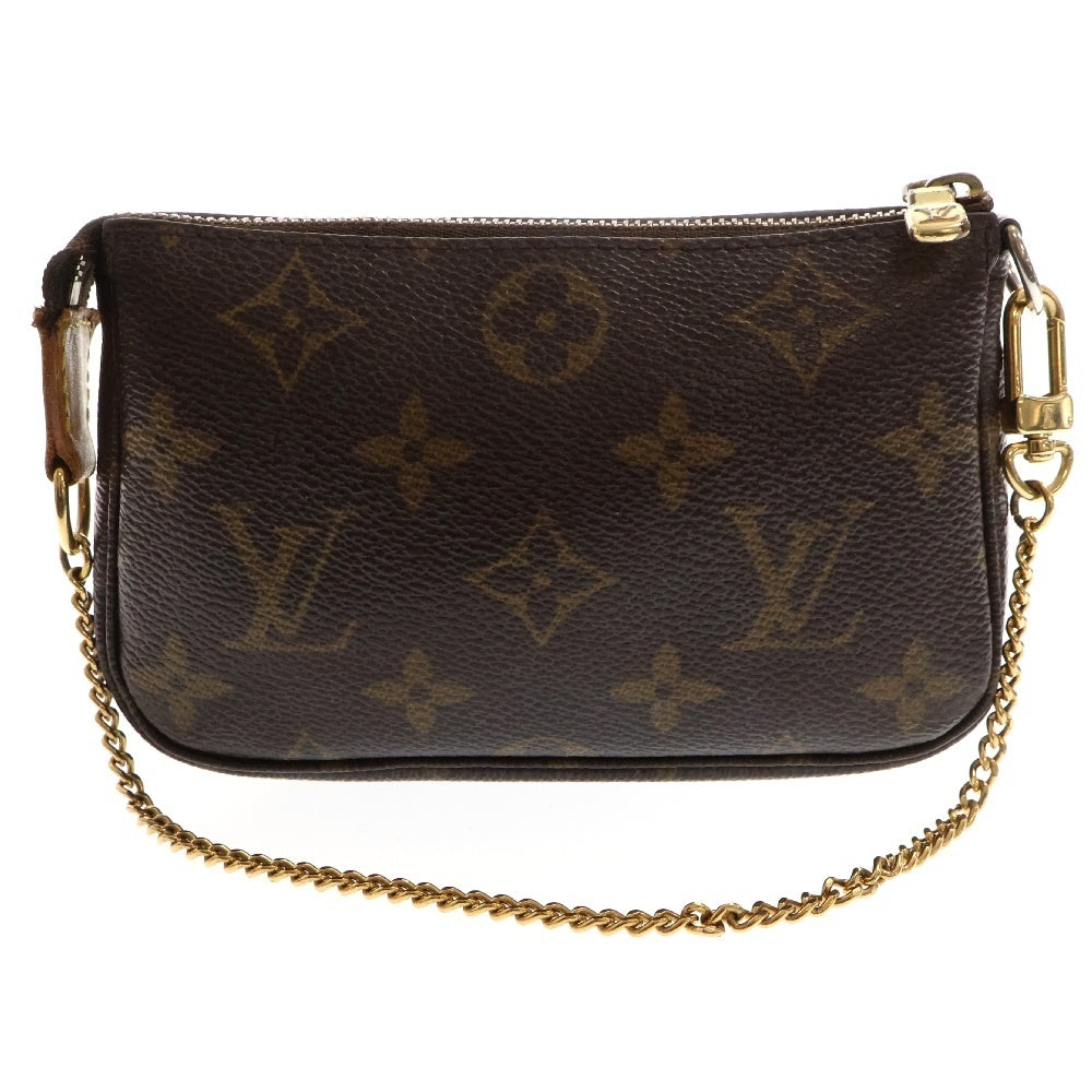 LOUIS VUITTON(ルイヴィトン) モノグラム ミニポシェット アクセソワール ミニバッグ ブラウンPVC×レザー M58009
