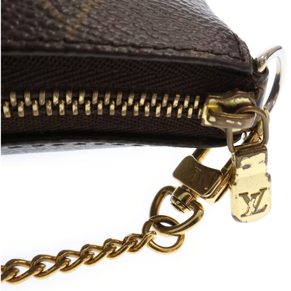 LOUIS VUITTON(ルイヴィトン) モノグラム ミニポシェット アクセソワール ミニバッグ ブラウンPVC×レザー M58009