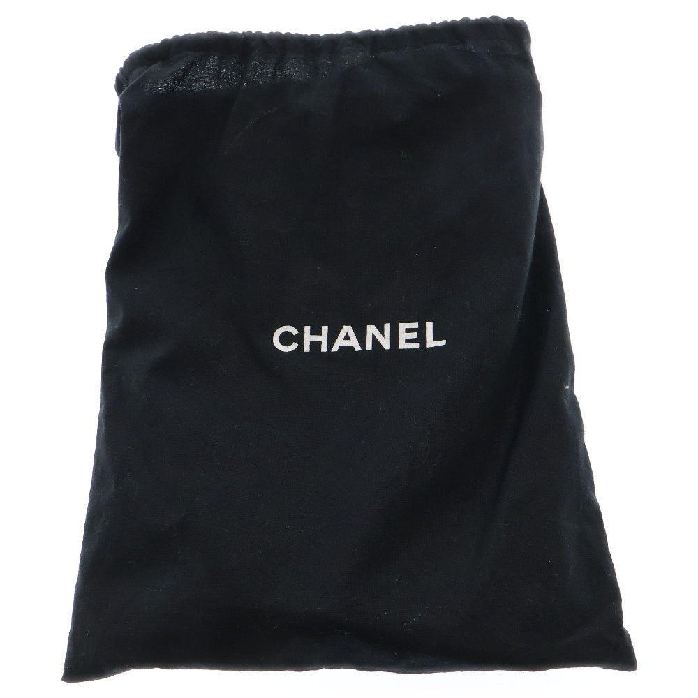 CHANEL(シャネル) ココマーク マトラッセ パンチングレザー がま口 クラッチバッグ セカンドバッグ ブラック レディース