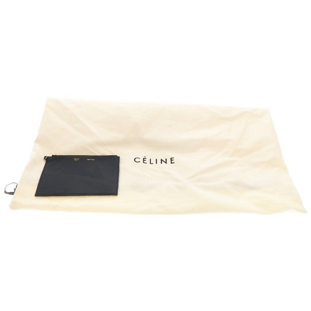 CELINE(セリーヌ) ホリゾンタルカバ レザー トートバッグ ハンドバッグ ブラック レザー